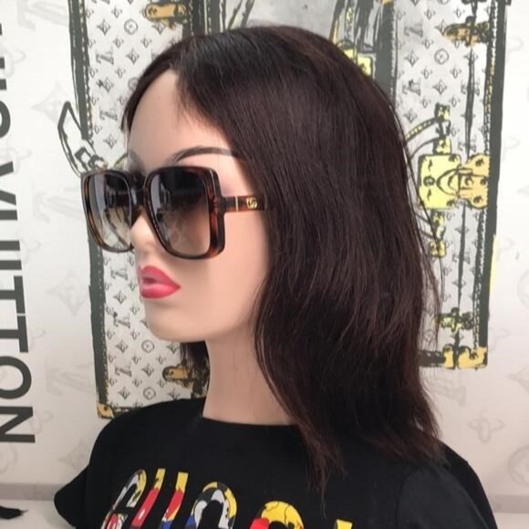 New Authentic Gucci Sunglasses GG0632S 002 Havana/Brown Gradient 56-20-145mm - Picture 6 of 11